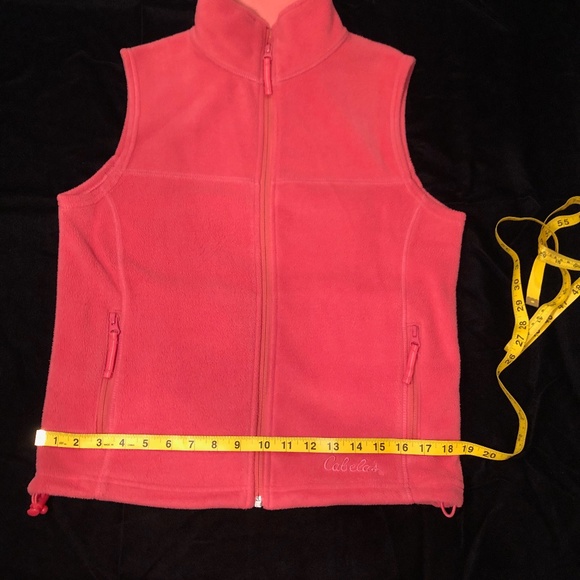 Cabela’s coral color soft fleece vest - Picture 16 of 16